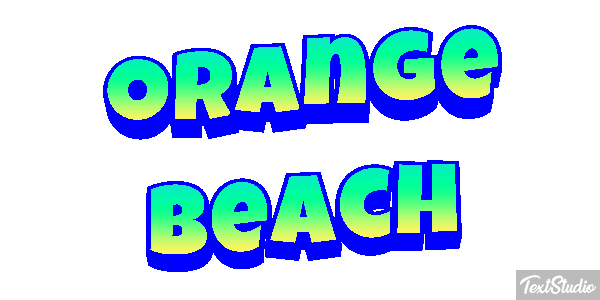 Orange Beach Efekt tekstowy