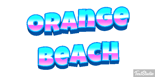 Orange Beach Efekt tekstowy