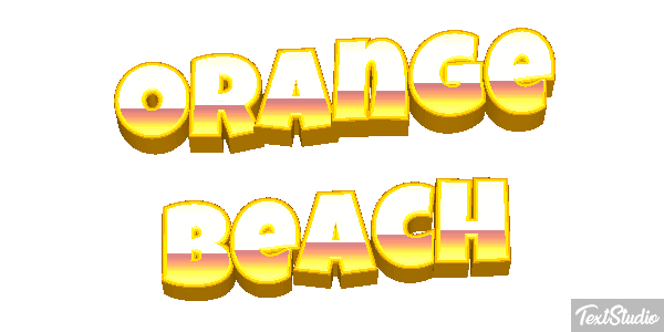 Orange Beach Efekt tekstowy