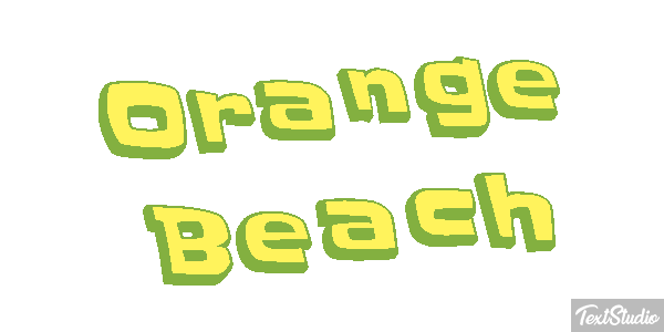 Orange Beach Efekt tekstowy