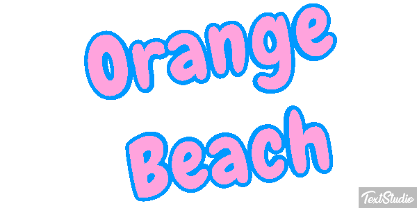 Orange Beach Efekt tekstowy