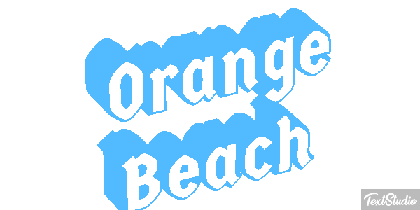 Orange Beach Efekt tekstowy
