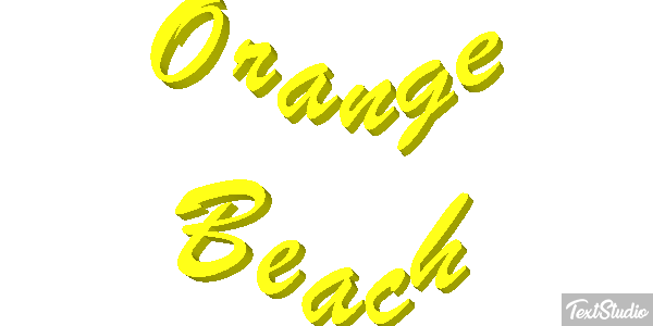 Orange Beach Efekt tekstowy