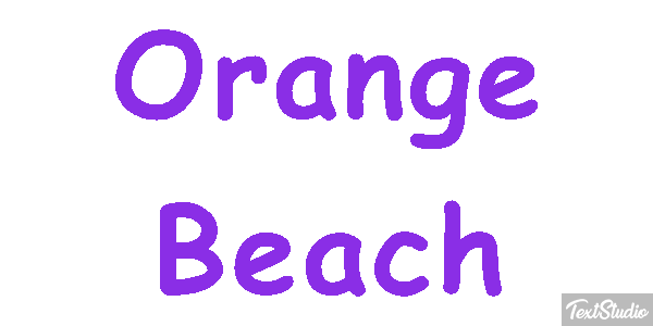 Orange Beach Efekt tekstowy