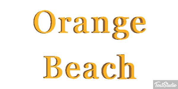 Orange Beach Efekt tekstowy