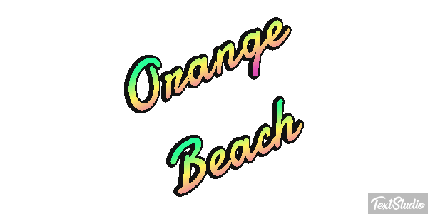 Orange Beach Efekt tekstowy
