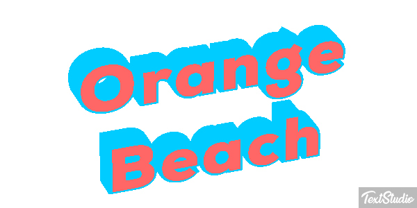 Orange Beach Efekt tekstowy