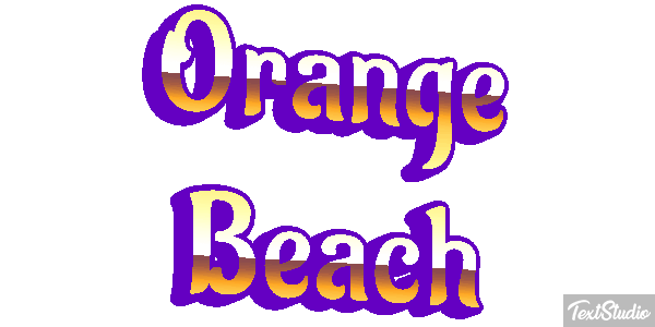Orange Beach Efekt tekstowy