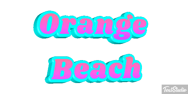 Orange Beach Efekt tekstowy