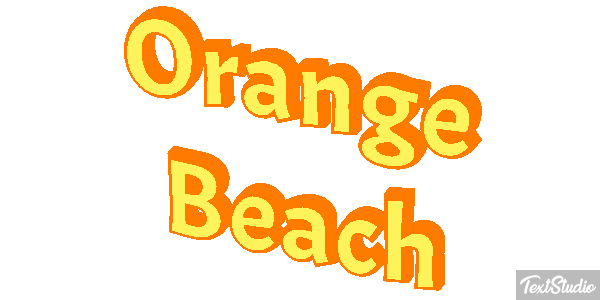 Orange Beach Efekt tekstowy
