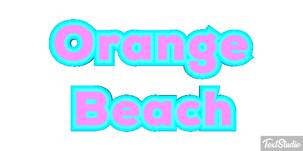 Orange Beach Efekt tekstowy