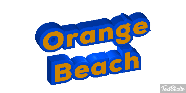 Orange Beach Efekt tekstowy