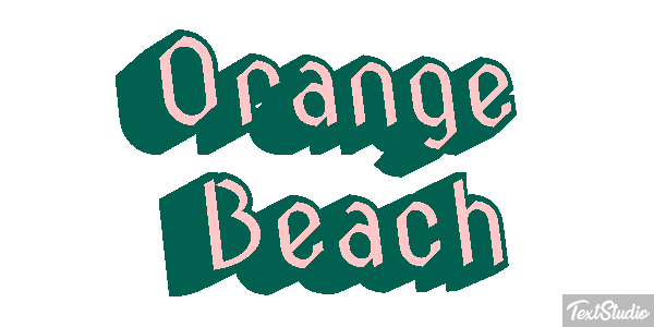 Orange Beach Efekt tekstowy
