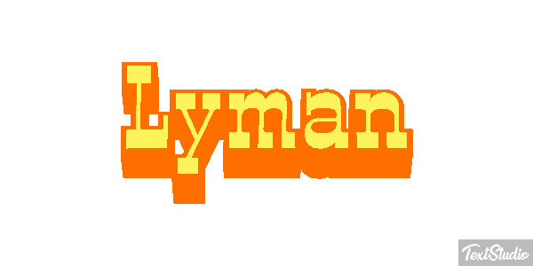 Lyman Text effect
