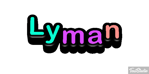 Lyman Text effect