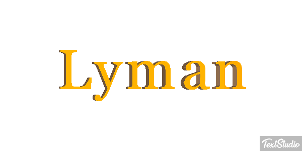 Lyman Text effect