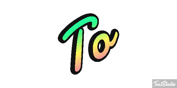 To Текстовый эффект