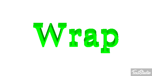 Wrap Metin efekti