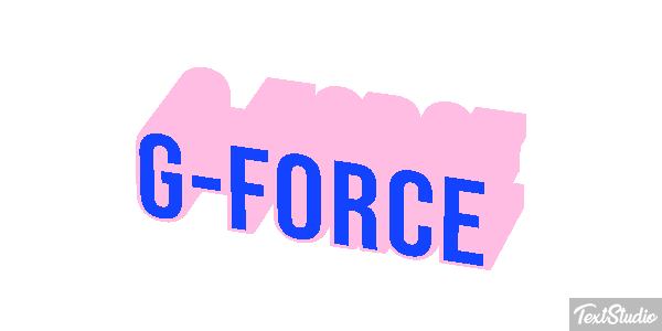 G-Force Efeito do texto