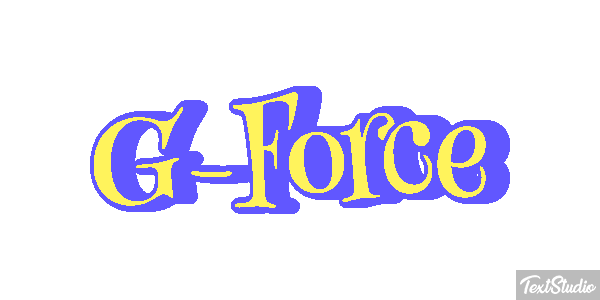 G-Force Efeito do texto