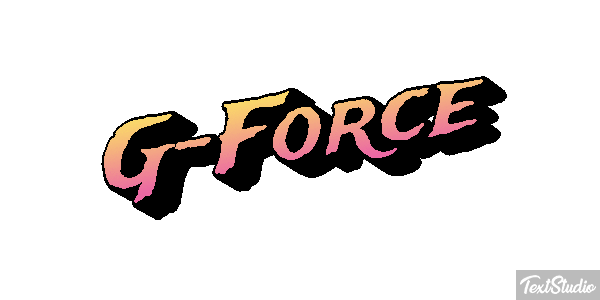 G-Force Efeito do texto