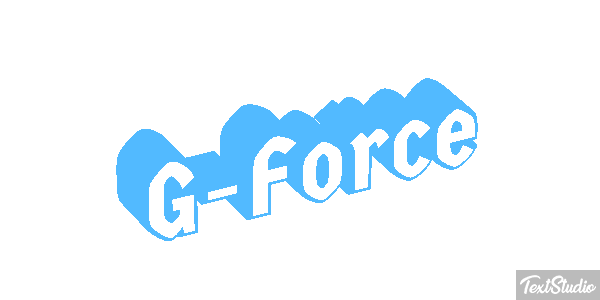 G-Force Efeito do texto