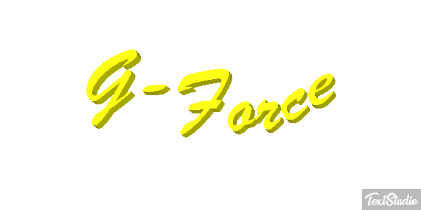 G-Force Efeito do texto