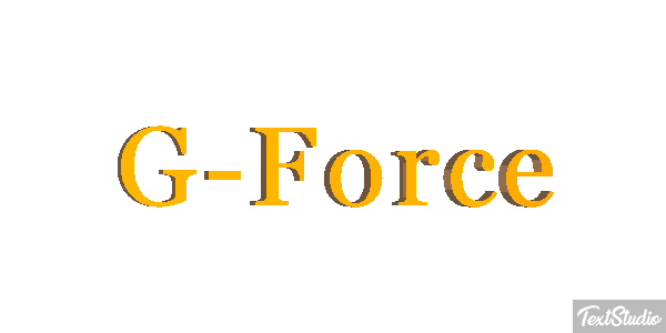 G-Force Efeito do texto