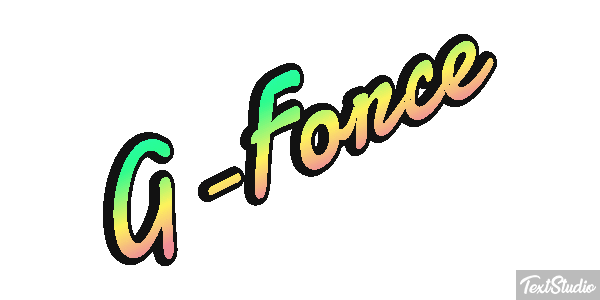 G-Force Efeito do texto