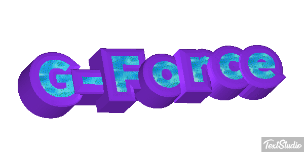 G-Force Efeito do texto