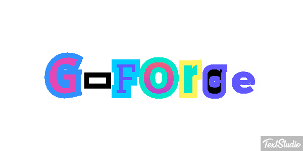 G-Force Efeito do texto