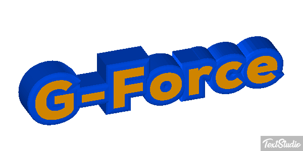 G-Force Efeito do texto