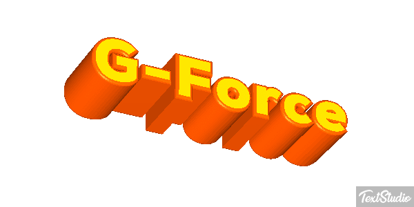 G-Force Efeito do texto