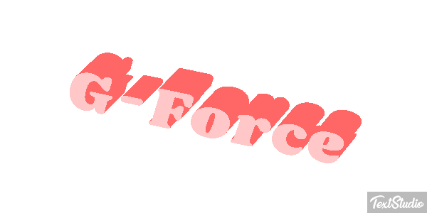G-Force Efeito do texto