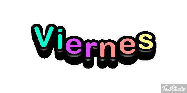Viernes Effet de texte