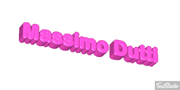 Massimo Dutti Text effect