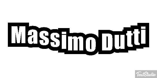 Massimo Dutti Text effect