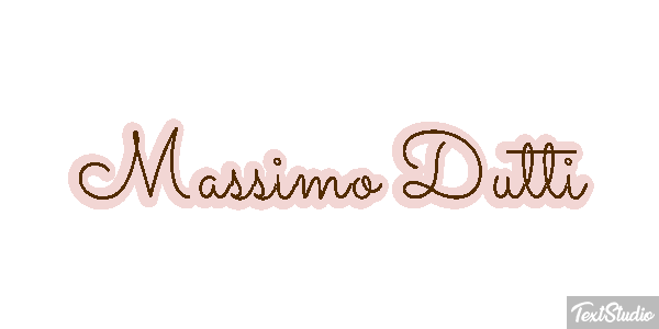 Massimo Dutti Text effect