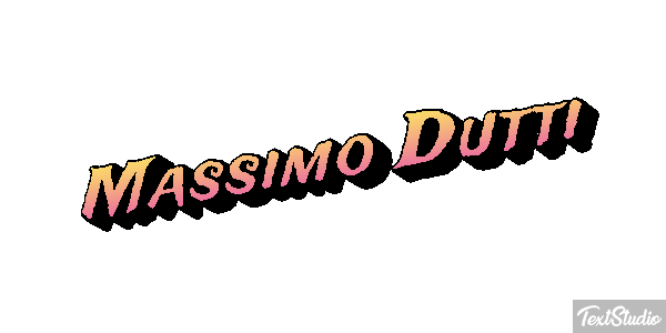 Massimo Dutti Text effect