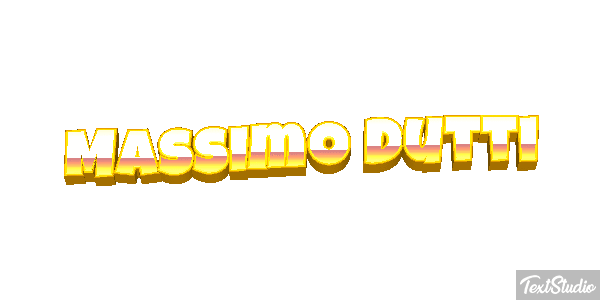 Massimo Dutti Text effect
