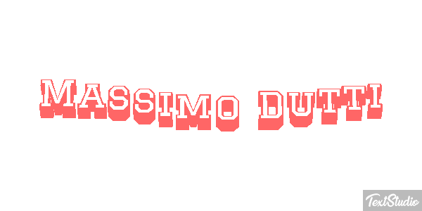 Massimo Dutti Text effect