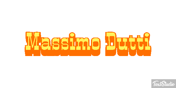 Massimo Dutti Text effect