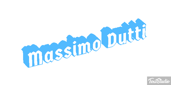 Massimo Dutti Text effect