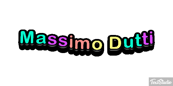 Massimo Dutti Text effect