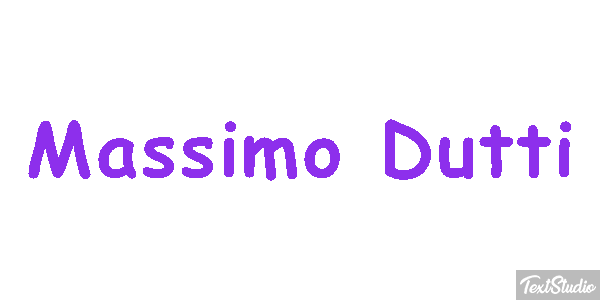 Massimo Dutti Text effect