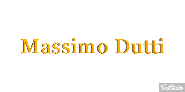 Massimo Dutti Text effect