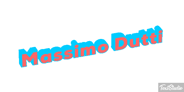 Massimo Dutti Text effect