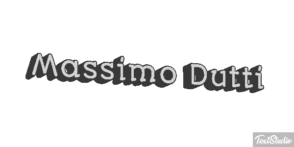Massimo Dutti Text effect