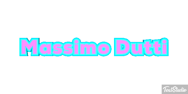 Massimo Dutti Text effect