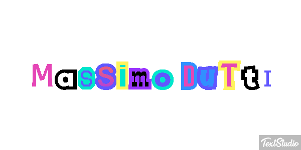 Massimo Dutti Text effect